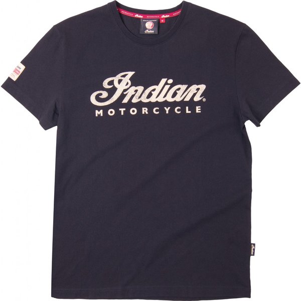 Indian T-Shirt Mit Emblem Naturweiss