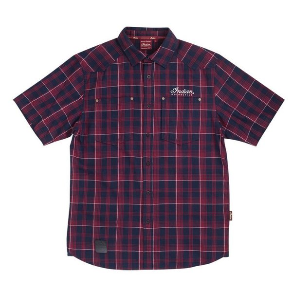 Indian RED PLAID HEMD
